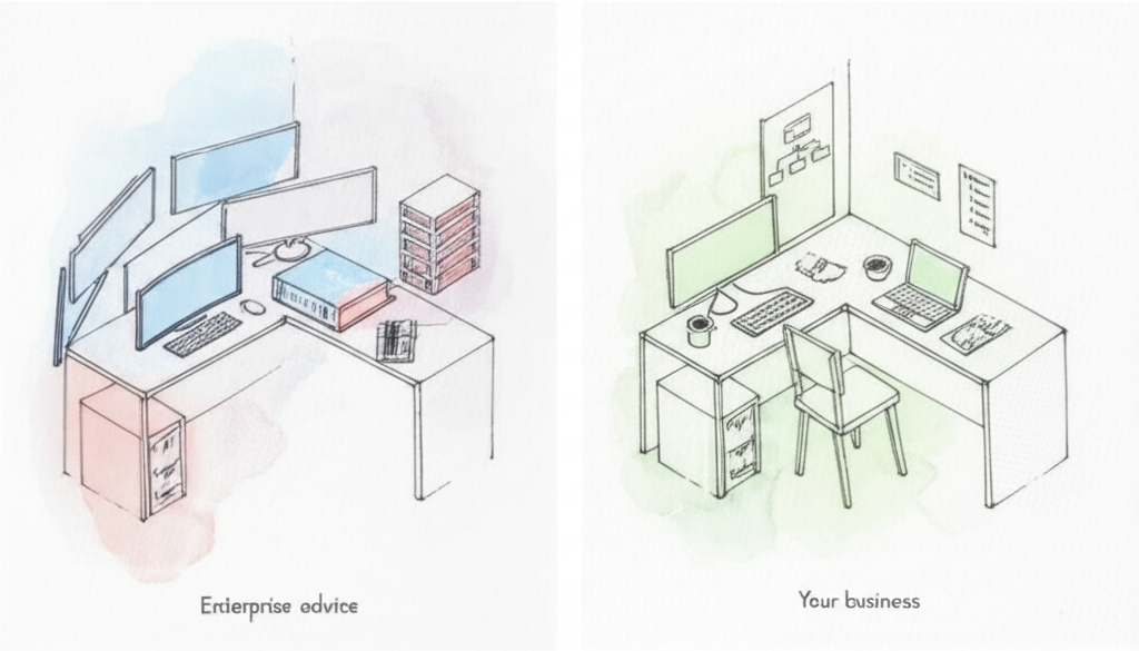 Small business AI advice problem