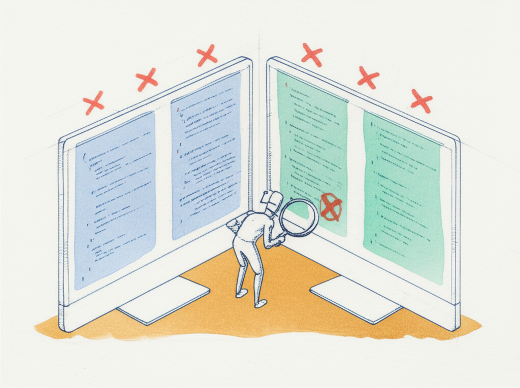 Two monitors with generated tests and adversarial review agent