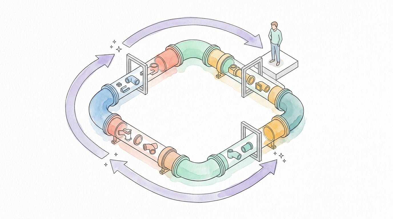 Stage 7 — self-aware system accumulating production knowledge